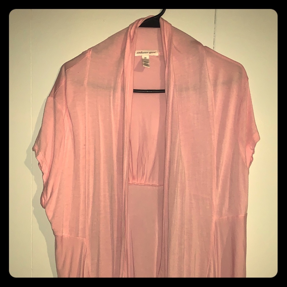 Ambiance Apparel Comfy Pink Cardigan